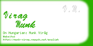 virag munk business card